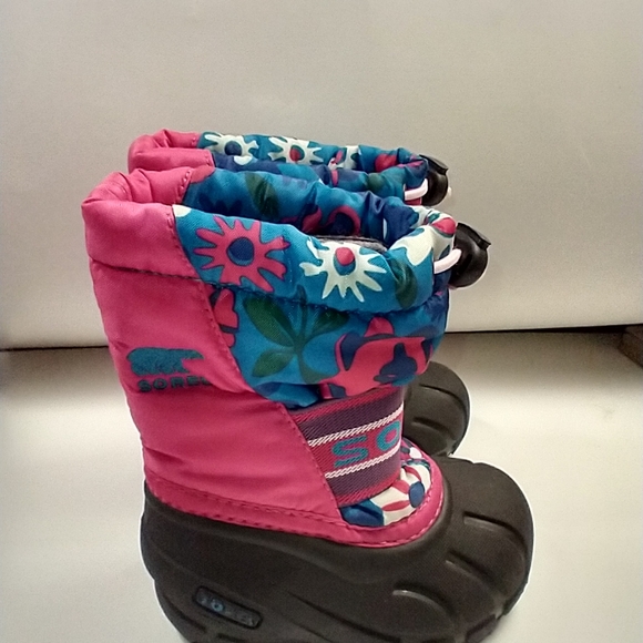 Sorel Other - Sorel Floral Insulated Winter Snow Boots Girl's sz 6